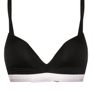 Emporio Armani logo-print bra