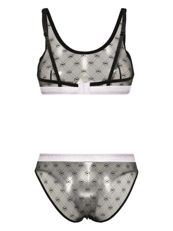 Emporio Armani  logo-print bra set - Image 2