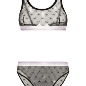 Emporio Armani logo-print bra set
