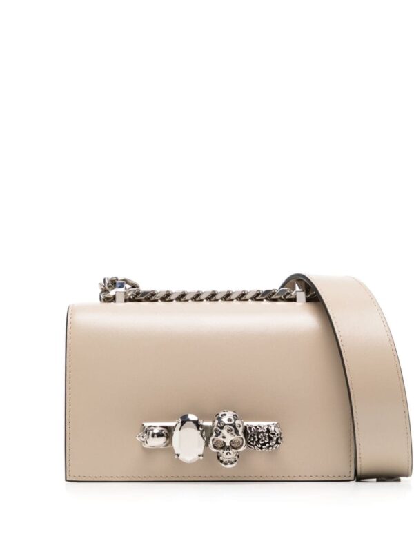 Alexander McQueen mini The Biker Jewelled satchel bag