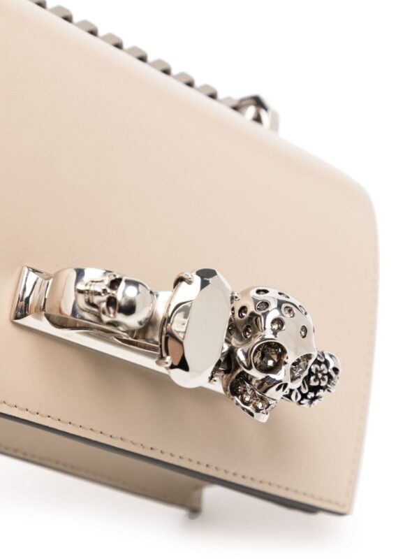 Alexander McQueen mini The Biker Jewelled satchel bag - Image 4