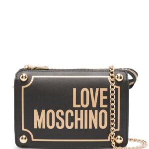 Love Moschino logo-print shoulder bag