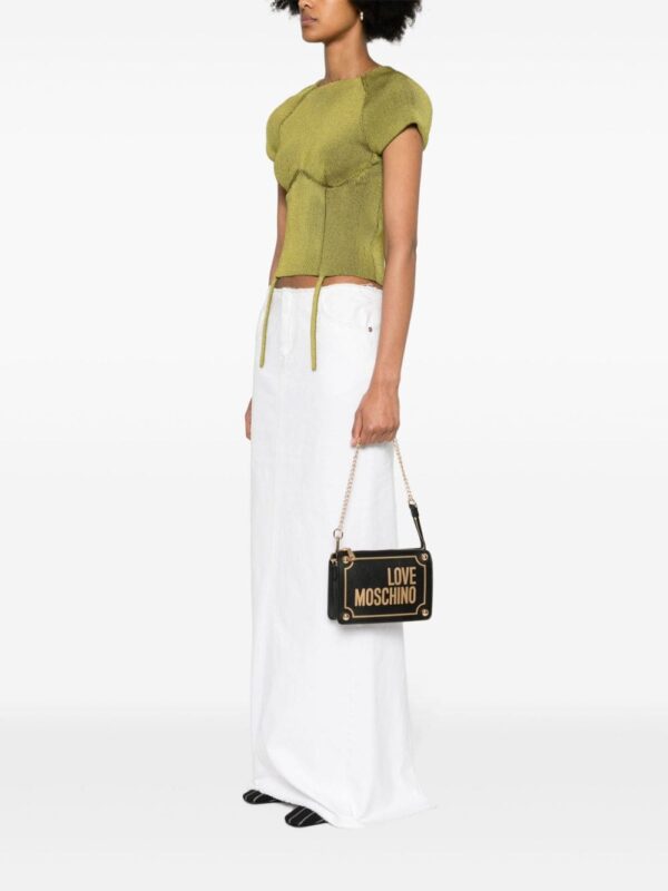 Love Moschino logo-print shoulder bag - Image 2