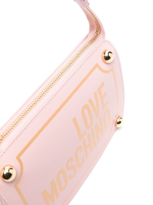 Love Moschino logo-print shoulder bag - Image 4