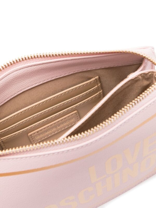 Love Moschino logo-print shoulder bag - Image 5