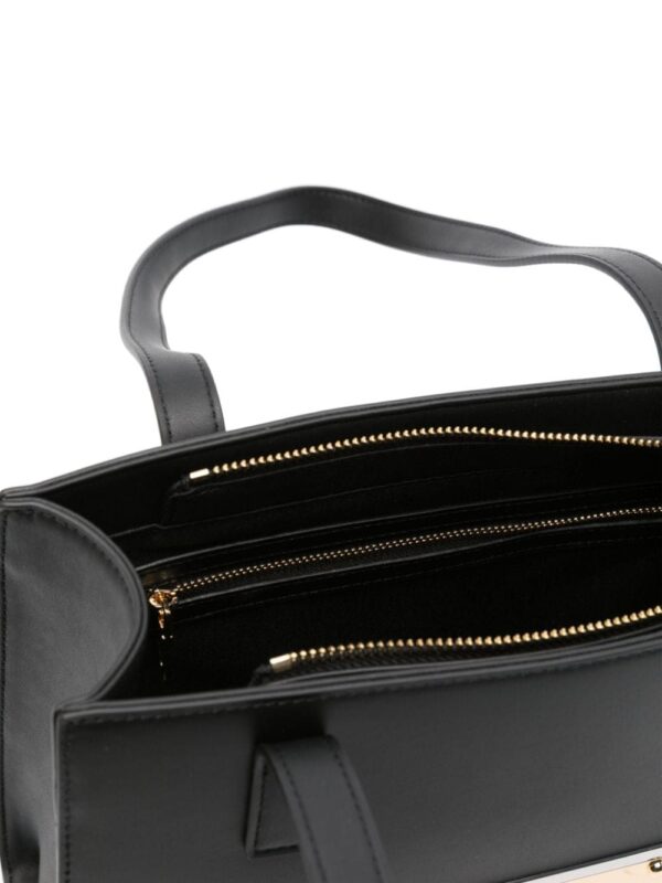 Love Moschino logo-plaque tote bag - Image 5