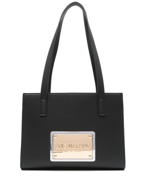 Love Moschino logo-plaque tote bag