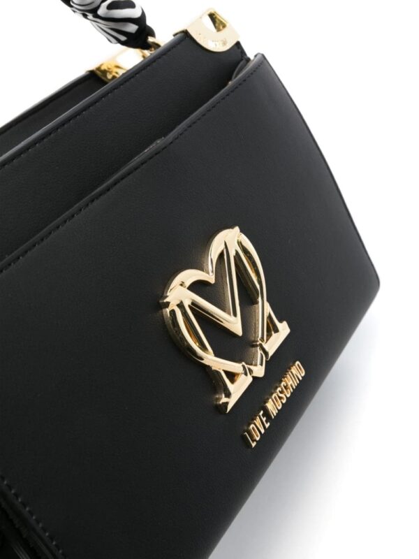 Love Moschino logo-plaque cross body bag - Image 4