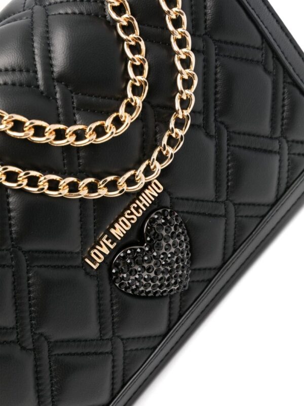 Love Moschino heart-plaque cross body bag - Image 4
