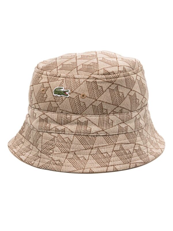 Lacoste logo-patch reversible bucket hat