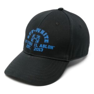 Off-White logo-print cotton baseball cap