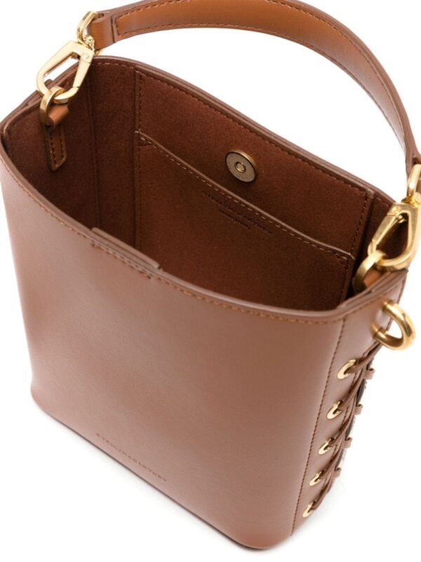 Stella McCartney logo-charm faux-leather bucket bag - Image 5