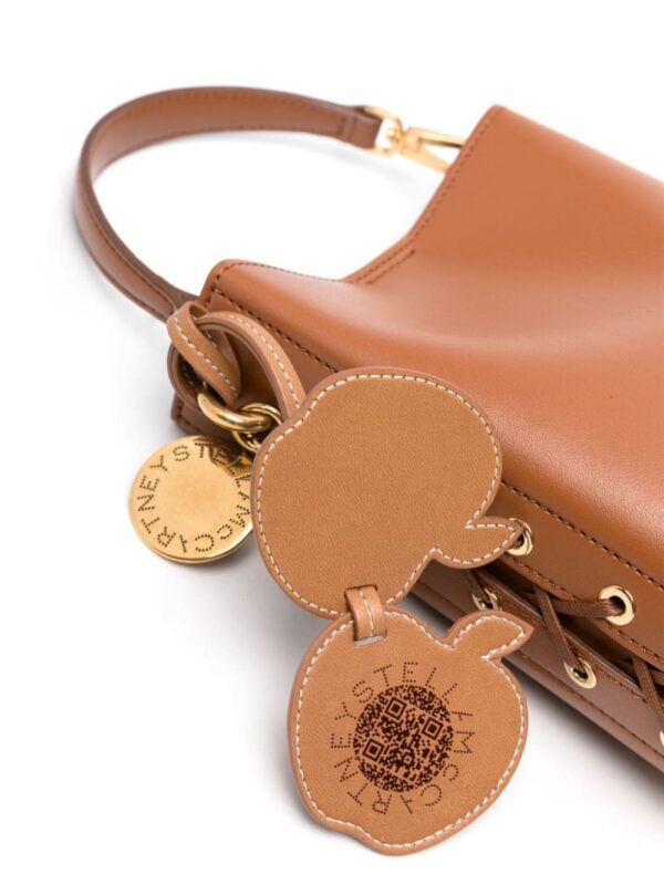 Stella McCartney logo-charm faux-leather bucket bag - Image 4