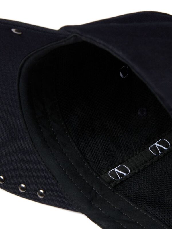 Valentino Garavani Rockstud-embellished cotton cap - Image 4
