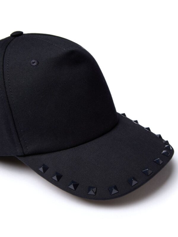 Valentino Garavani Rockstud-embellished cotton cap - Image 2