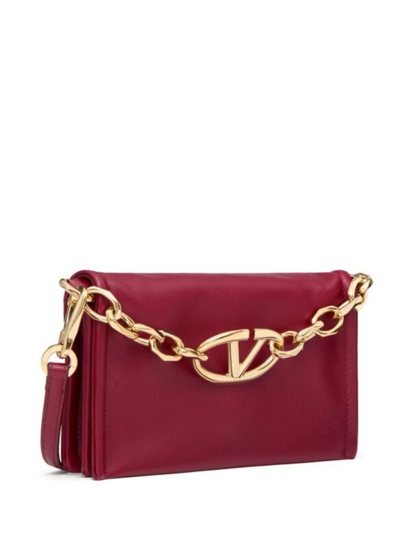 Valentino Garavani VLogo Chain leather clutch bag - Image 4