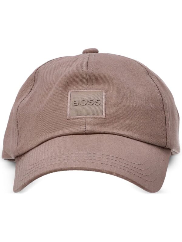 BOSS logo-appliqué cotton cap