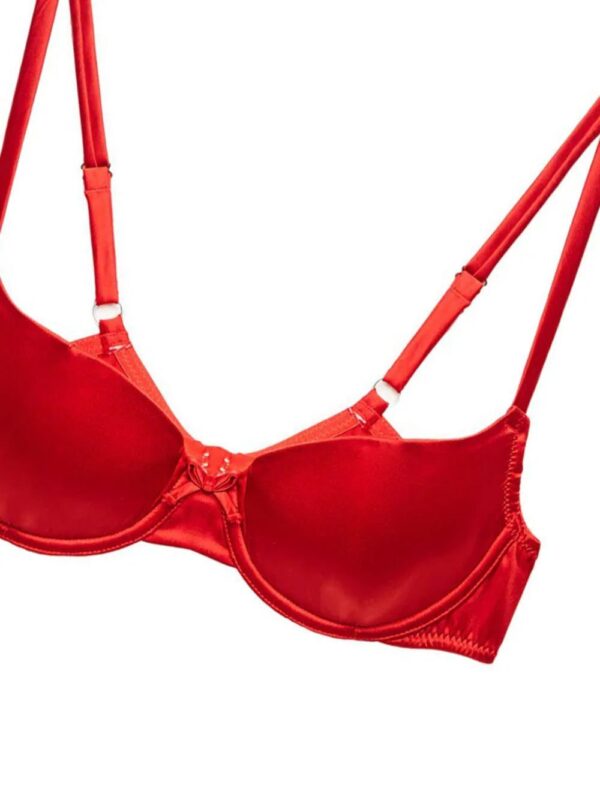 Fleur Du Mal  Luxe satin balconette bra - Image 2