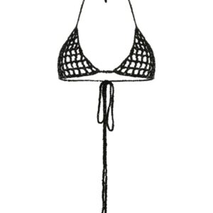 Roberto Collina  sequinned crochet bralette