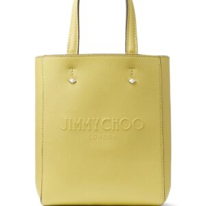 Jimmy Choo Lenny debossed-logo leather tote bag