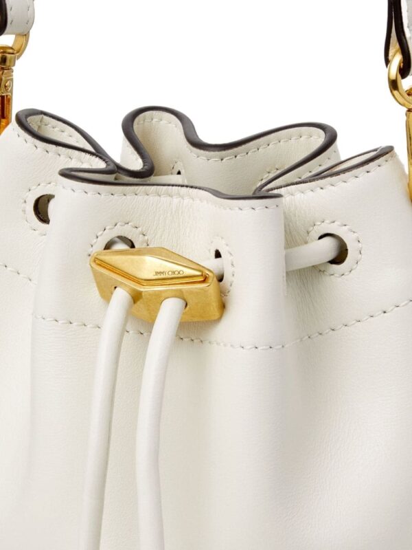 Jimmy Choo mini Cinch leather bucket bag - Image 4