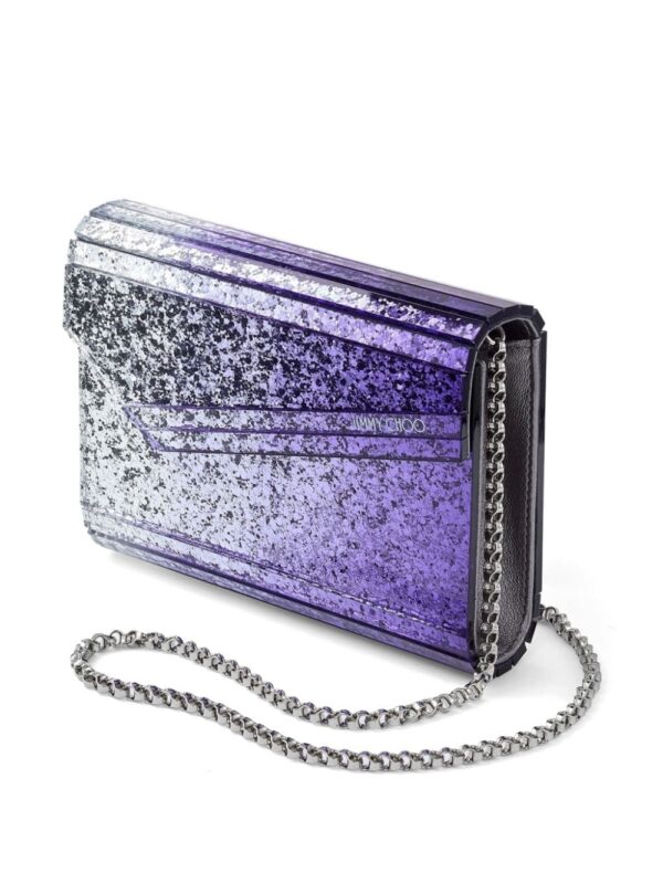 Jimmy Choo Candy glitter clutch bag - Image 4