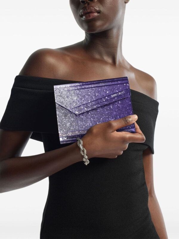 Jimmy Choo Candy glitter clutch bag - Image 2