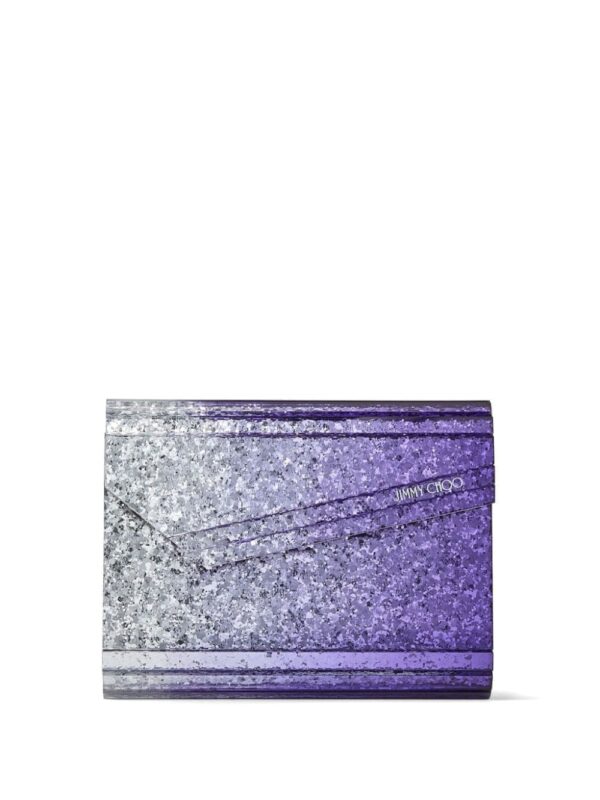 Jimmy Choo Candy glitter clutch bag