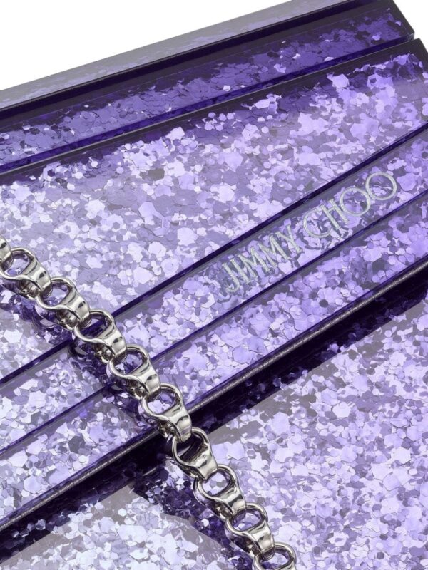 Jimmy Choo Candy glitter clutch bag - Image 5