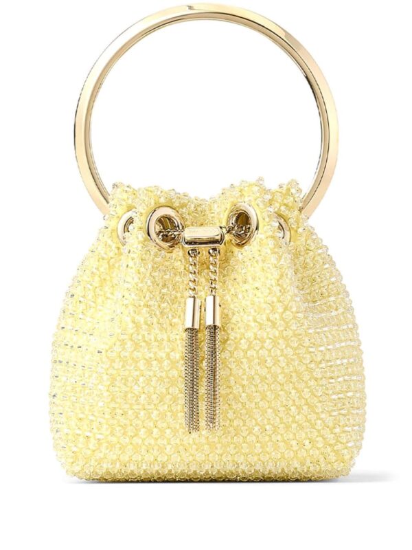Jimmy Choo Micro Bon Bon beaded tote bag