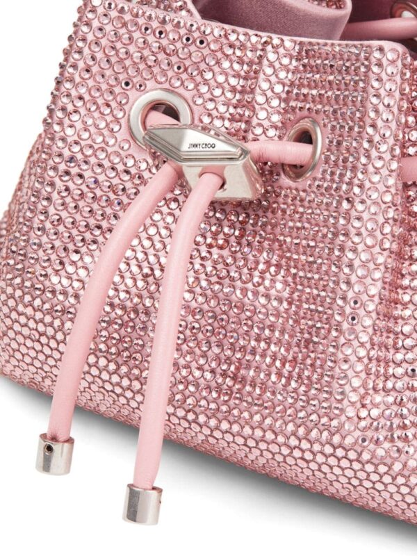 Jimmy Choo Bon Bon crystal-embellished shoulder bag - Image 3