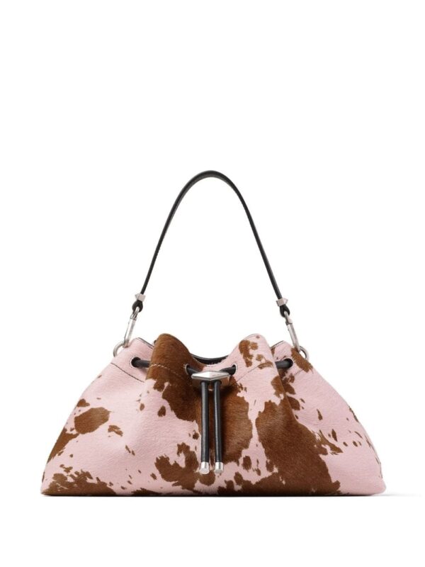 Jimmy Choo Cinch M cow-print shoulder bag