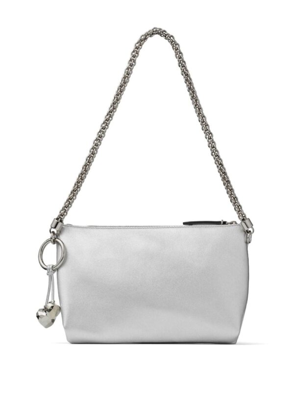 Jimmy Choo Callie metallic leather clutch bag - Image 2