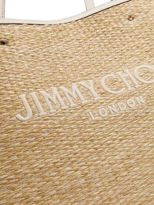 Jimmy Choo Marli raffia tote bag - Image 5