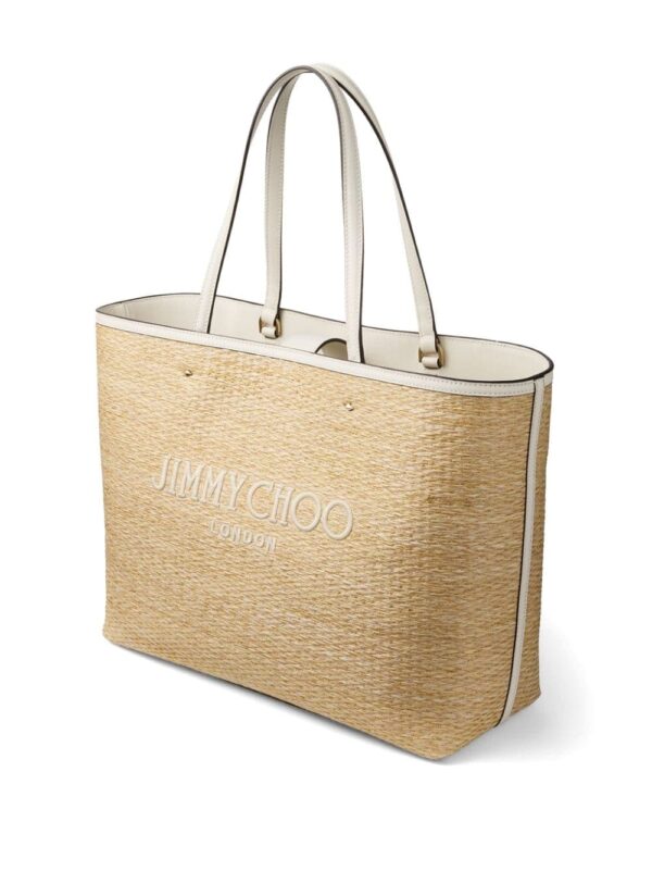 Jimmy Choo Marli raffia tote bag - Image 3