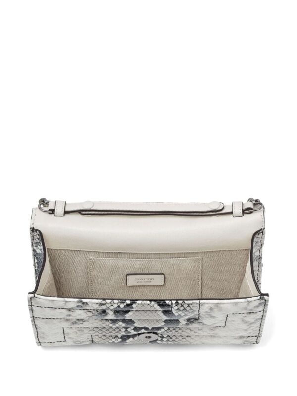 Jimmy Choo Avenue snakeskin-effect clutch bag - Image 5
