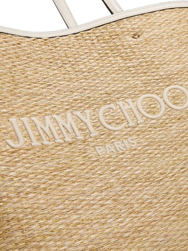 Jimmy Choo Marli raffia tote bag - Image 5