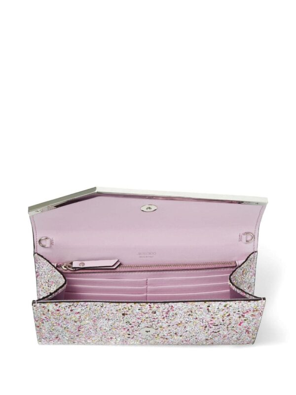 Jimmy Choo Emmie glitter clutch bag - Image 5