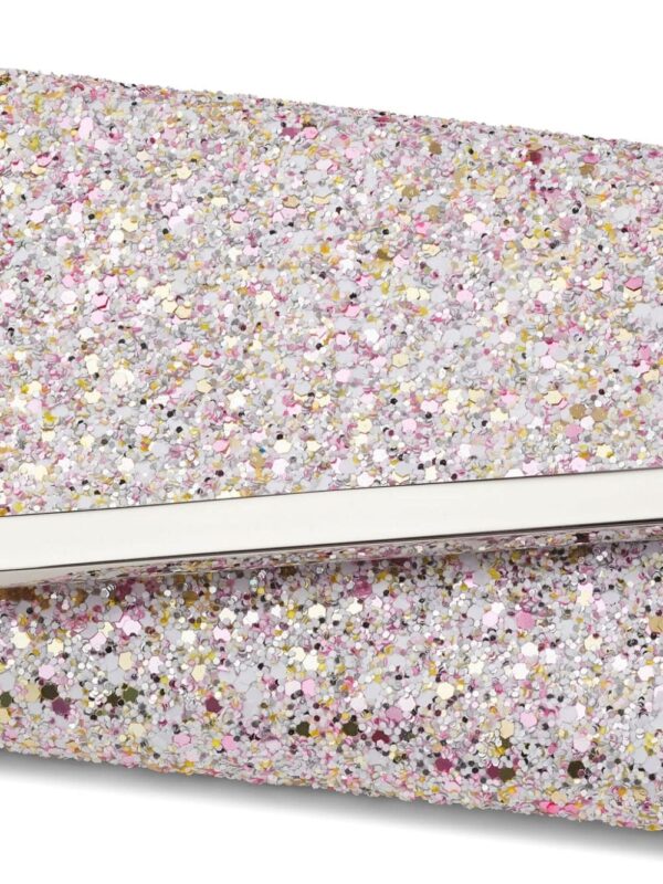 Jimmy Choo Emmie glitter clutch bag - Image 4