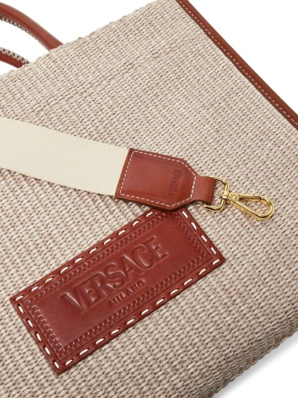 Versace Athena raffia tote bag - Image 4