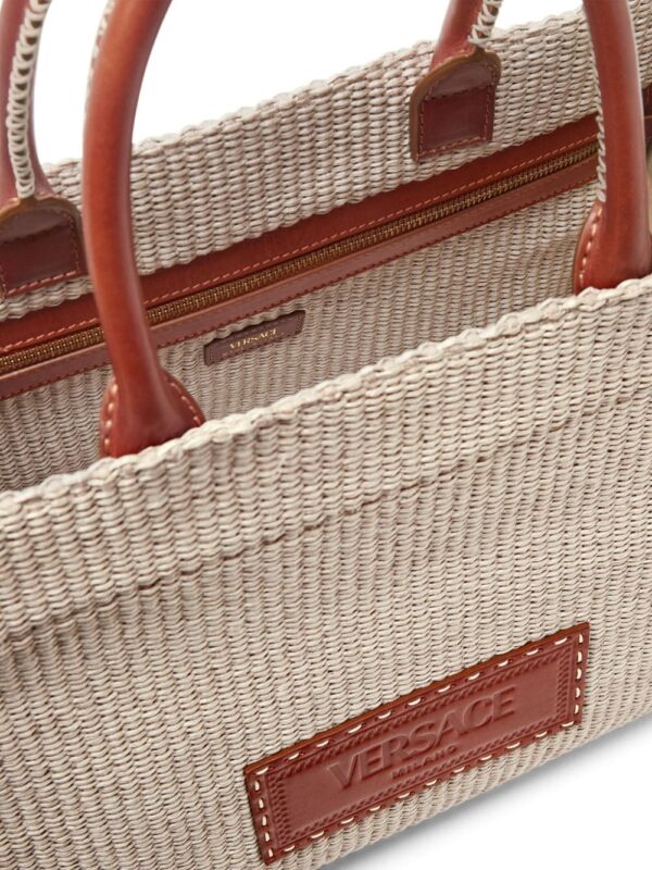 Versace Athena raffia tote bag - Image 3