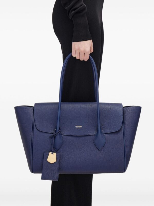 Ferragamo large East-West leather tote bag - Image 2