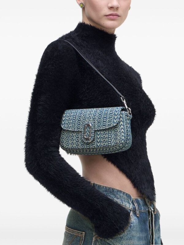 Marc Jacobs The Monogram Sunfaded Denim Clover shoulder bag - Image 2