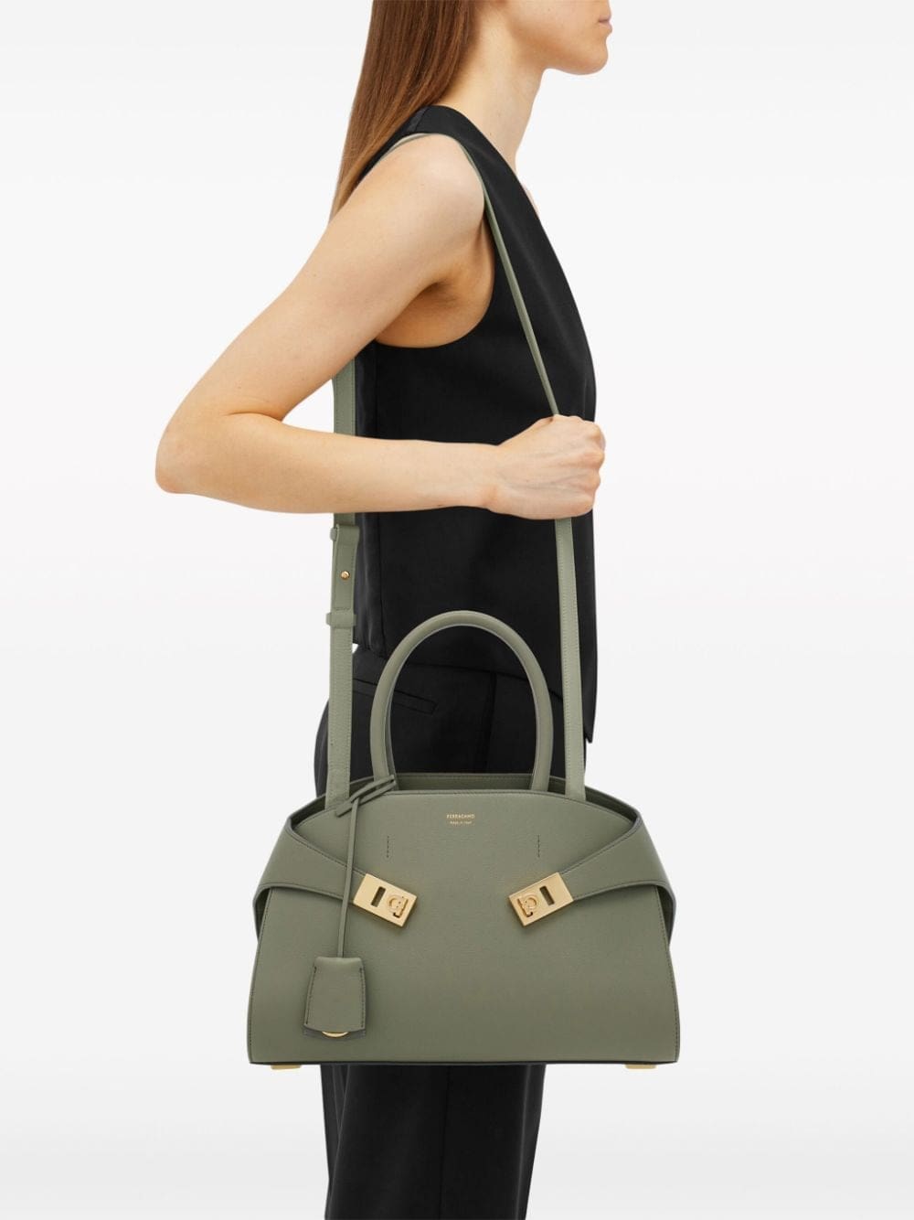 Ferragamo small Hug leather tote bag - Image 2