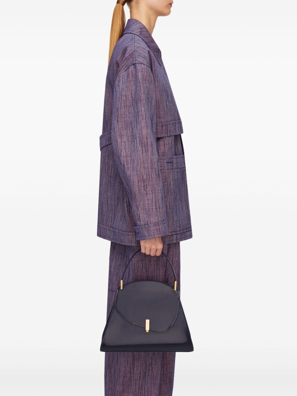 Ferragamo medium Geometric leather tote bag - Image 2