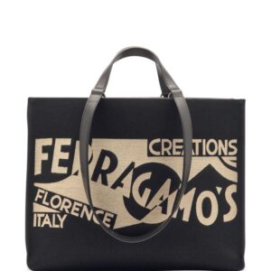 Ferragamo medium Venna logo-embroidered tote bag
