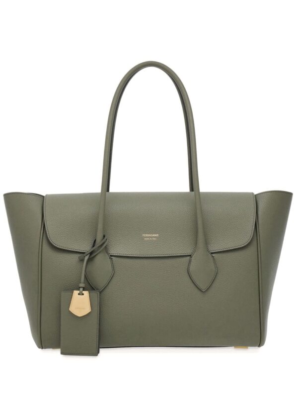 Ferragamo East-West leather tote bag