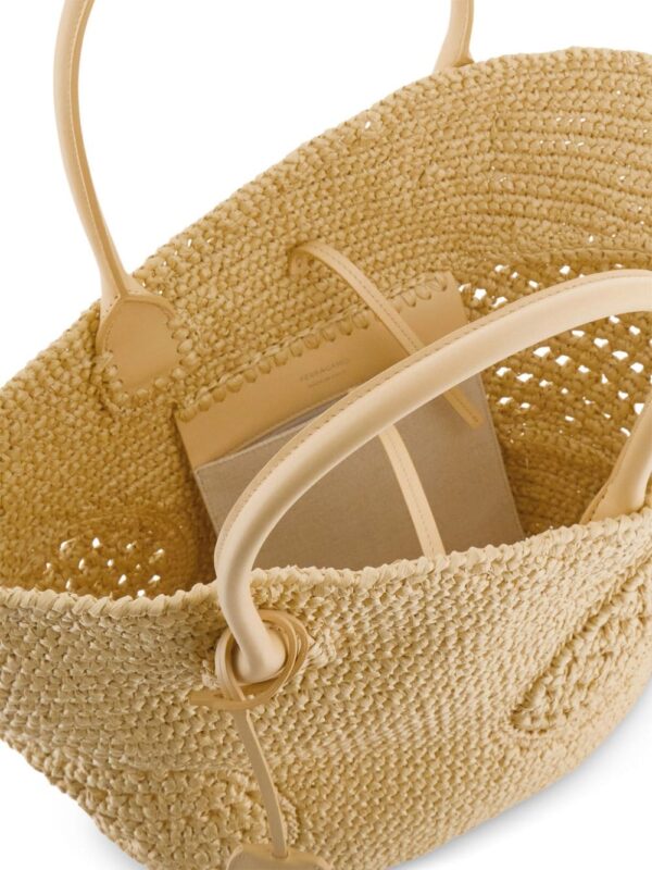 Ferragamo Canvas cut-out tote bag - Image 5