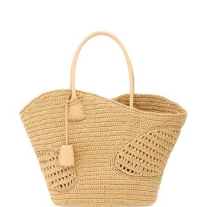 Ferragamo Canvas cut-out tote bag