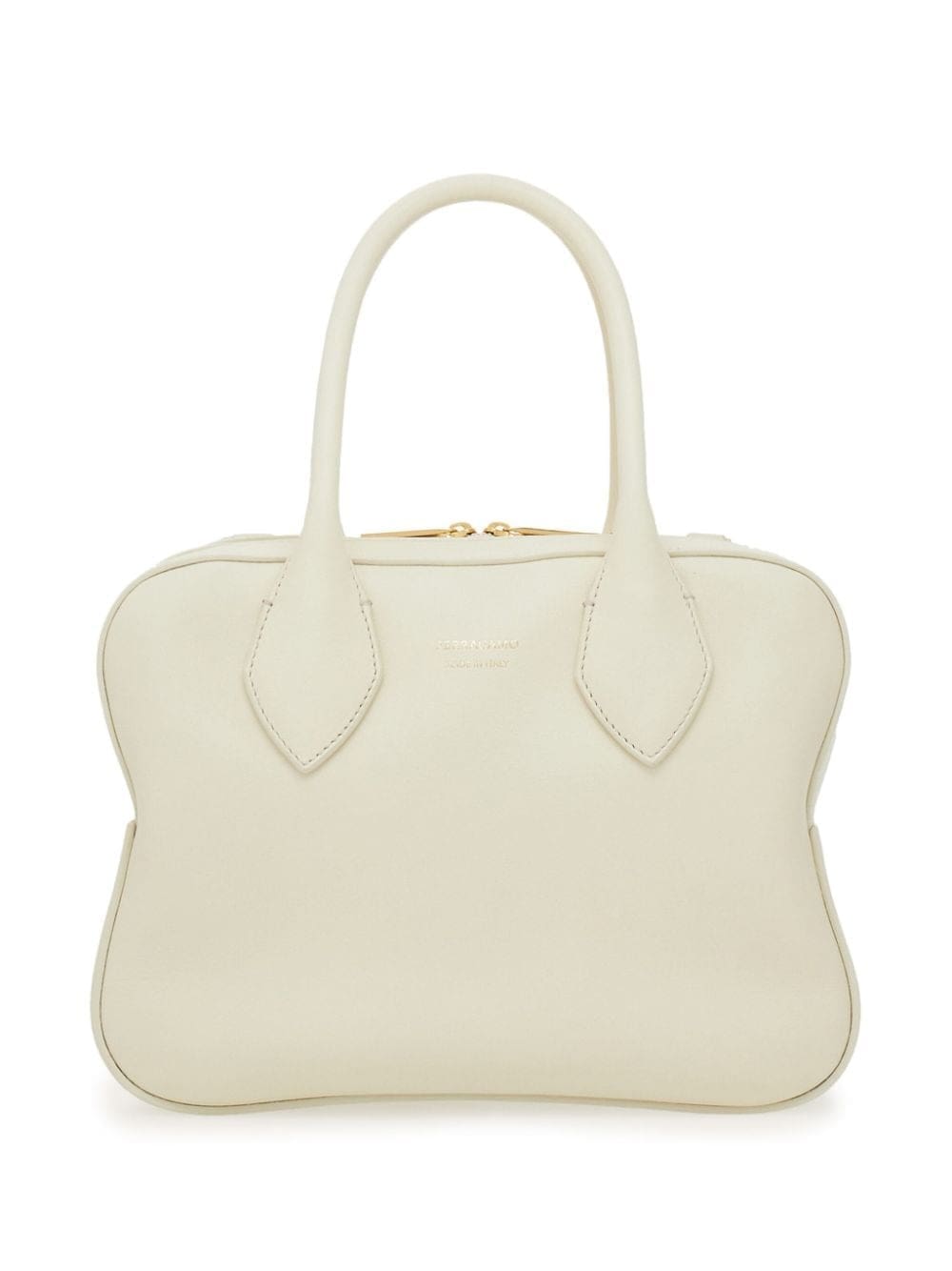 Ferragamo logo-stamp leather tote bag